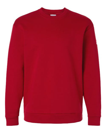 adidas AT200 Men's Fleece Crewneck Sweatshirt - Team Power Red/ White - Front