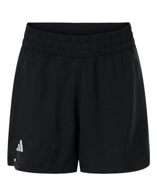 adidas AT306 Women's D4T Woven 3" Shorts - Black/ White - Front