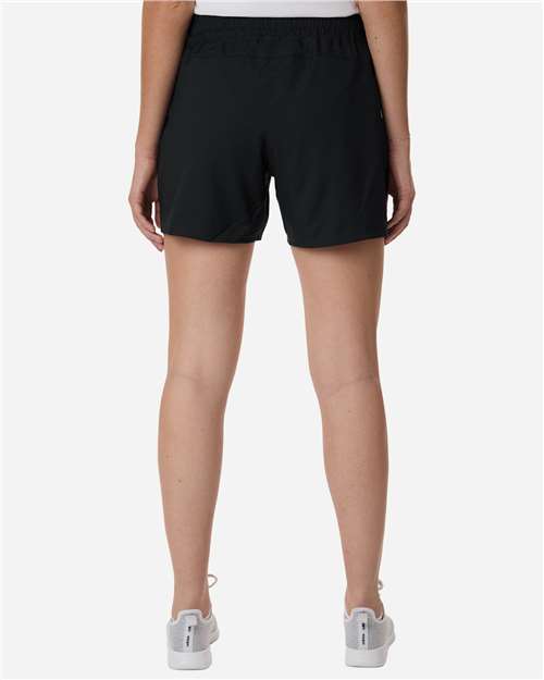 adidas AT306 Women's D4T Woven 3" Shorts - Black/ White - OnModelBack