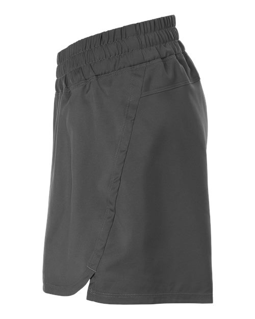 adidas AT306 Women's D4T Woven 3" Shorts - Team Grey Four/ White - DirectSide