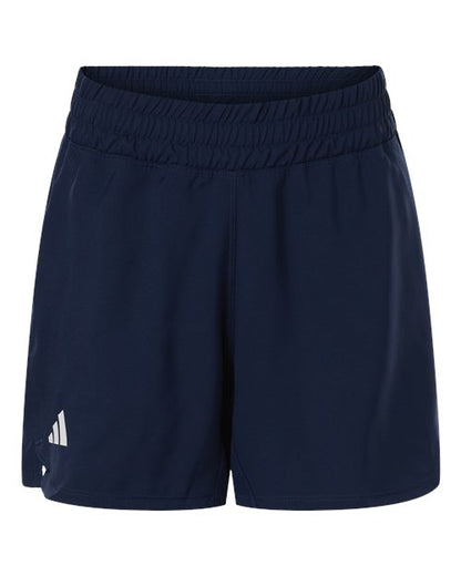 adidas AT306 Women's D4T Woven 3" Shorts - Team Navy Blue/ White - Front