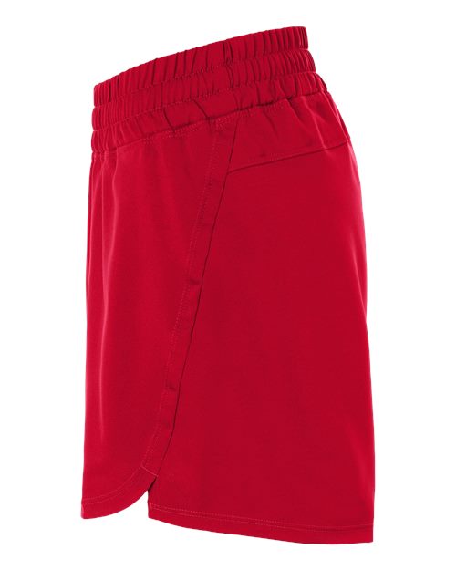 adidas AT306 Women's D4T Woven 3" Shorts - Team Power Red/ White - DirectSide