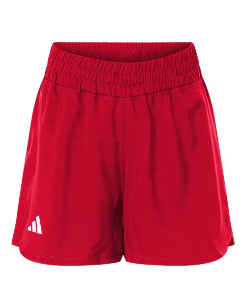 adidas AT306 Women's D4T Woven 3" Shorts - Team Power Red/ White - Front