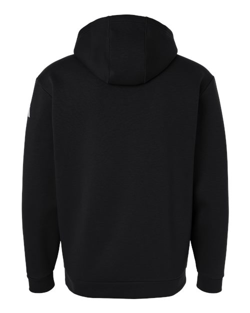 adidas AT203 Men's Fleece Hooded Sweatshirt - Black/ White - Back