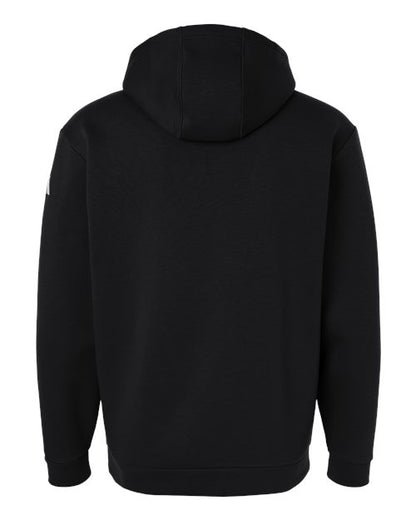 adidas AT203 Men's Fleece Hooded Sweatshirt - Black/ White - Back