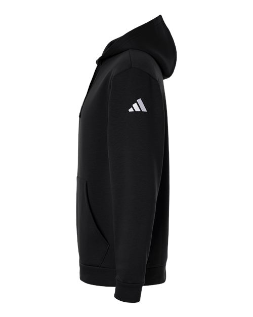 adidas AT203 Men's Fleece Hooded Sweatshirt - Black/ White - DirectSide