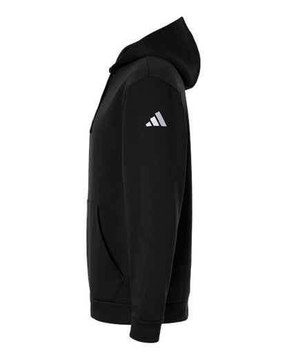 adidas AT203 Men's Fleece Hooded Sweatshirt - Black/ White - DirectSide