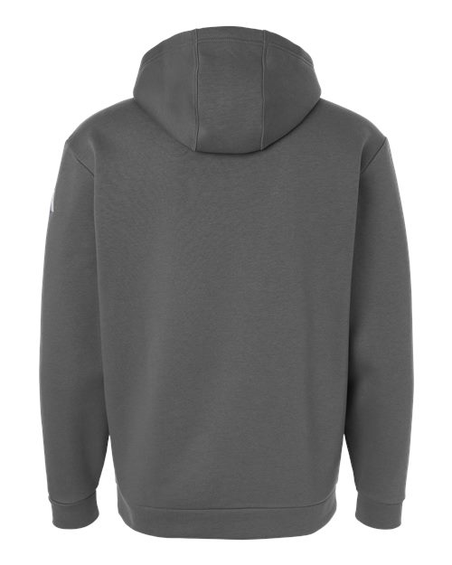 adidas AT203 Men's Fleece Hooded Sweatshirt - Team Grey Four/ White - Back