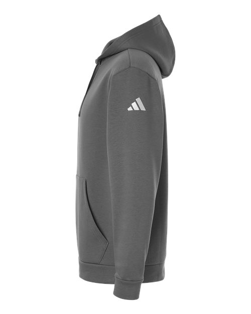 adidas AT203 Men's Fleece Hooded Sweatshirt - Team Grey Four/ White - DirectSide