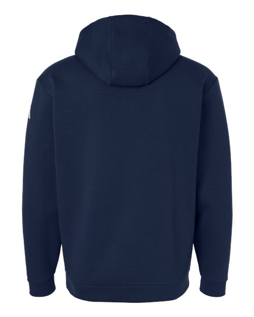 adidas AT203 Men's Fleece Hooded Sweatshirt - Team Navy Blue/ White - Back