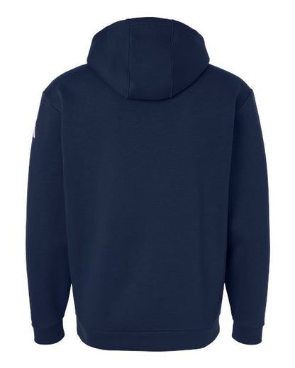 adidas AT203 Men's Fleece Hooded Sweatshirt - Team Navy Blue/ White - Back