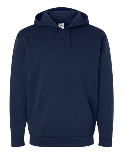 adidas AT203 Men's Fleece Hooded Sweatshirt - Team Navy Blue/ White - Front