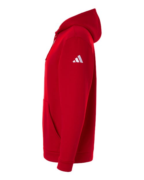 adidas AT203 Men's Fleece Hooded Sweatshirt - Team Power Red/ White - DirectSide