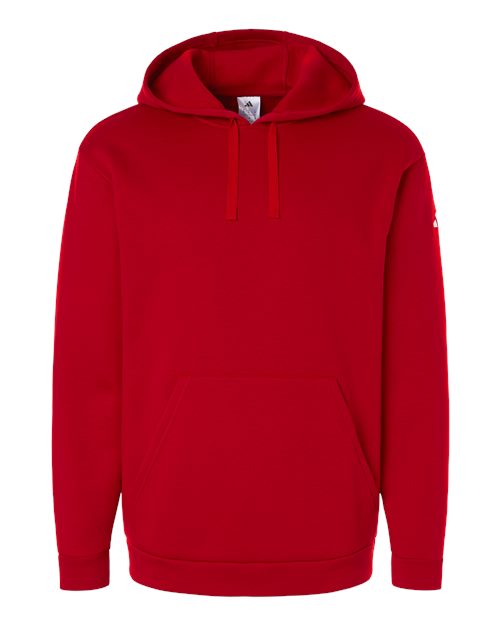 adidas AT203 Men's Fleece Hooded Sweatshirt - Team Power Red/ White - Front