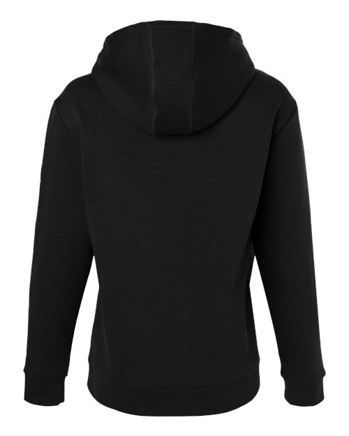adidas AT204 Women's Fleece Hooded Sweatshirt - Black/ White - Back