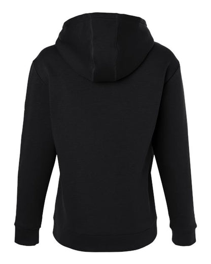 adidas AT204 Women's Fleece Hooded Sweatshirt - Black/ White - Back