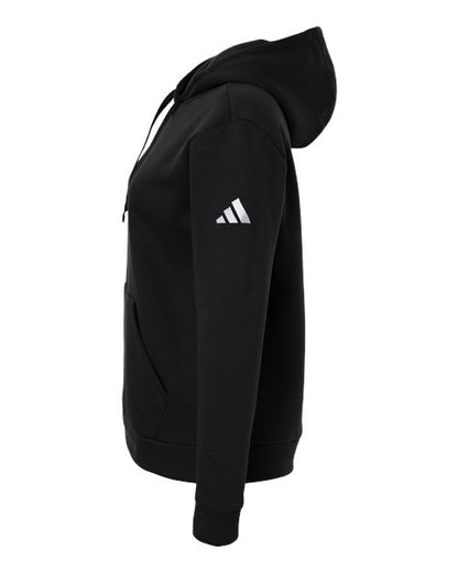 adidas AT204 Women's Fleece Hooded Sweatshirt - Black/ White - DirectSide