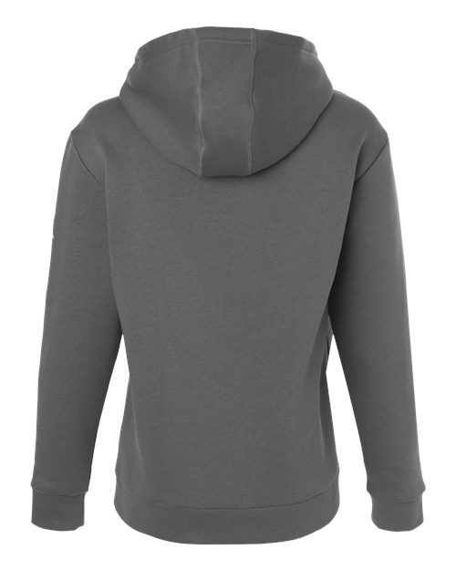 adidas AT204 Women's Fleece Hooded Sweatshirt - Team Grey Four/ White - Back