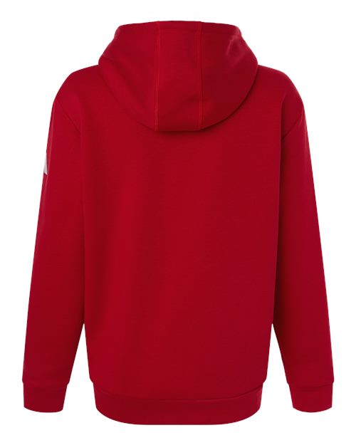 adidas AT204 Women's Fleece Hooded Sweatshirt - Team Power Red/ White - Back