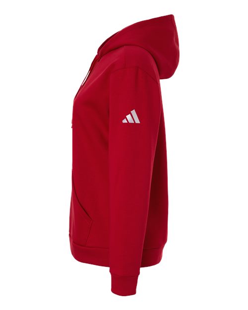 adidas AT204 Women's Fleece Hooded Sweatshirt - Team Power Red/ White - DirectSide