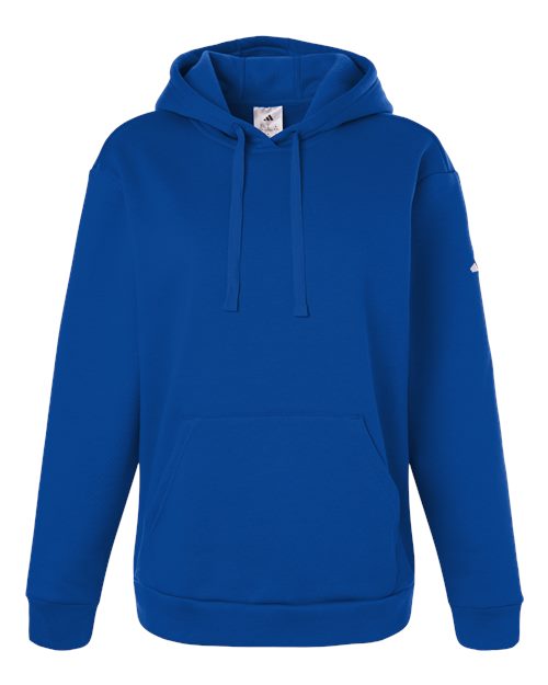 adidas AT204 Women's Fleece Hooded Sweatshirt - Team Royal Blue/ White - Front