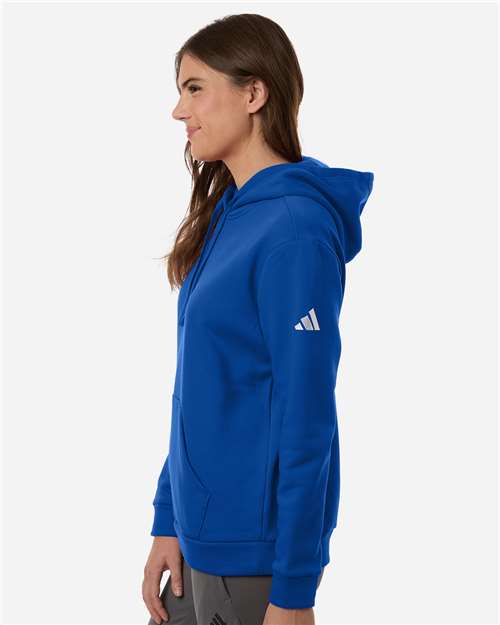 adidas AT204 Women's Fleece Hooded Sweatshirt - Team Royal Blue/ White - OnModelSide