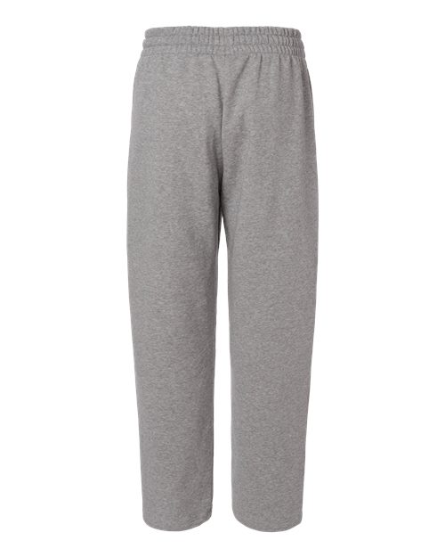 adidas AT216 Women's Fleece Sweatpants - Medium Grey Heather/ White - Back