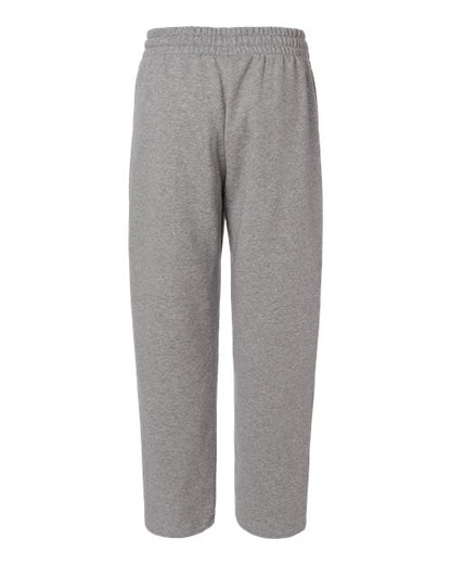 adidas AT216 Women's Fleece Sweatpants - Medium Grey Heather/ White - Back