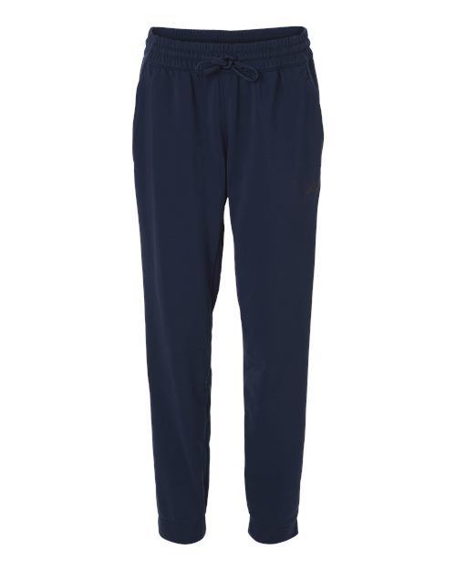 adidas AT219 Women's Game & Go Fleece Sweatpants - Team Navy Blue - Front