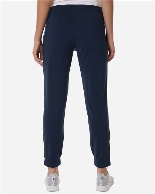 adidas AT219 Women's Game & Go Fleece Sweatpants - Team Navy Blue - OnModelBack