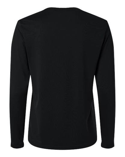 adidas AT105 Women's Pregame Long Sleeve T-Shirt - Black/ White - Back