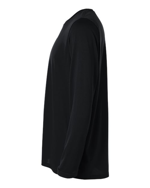 adidas AT104 Men's Pregame Long Sleeve T-Shirt - Black/ White - DirectSide