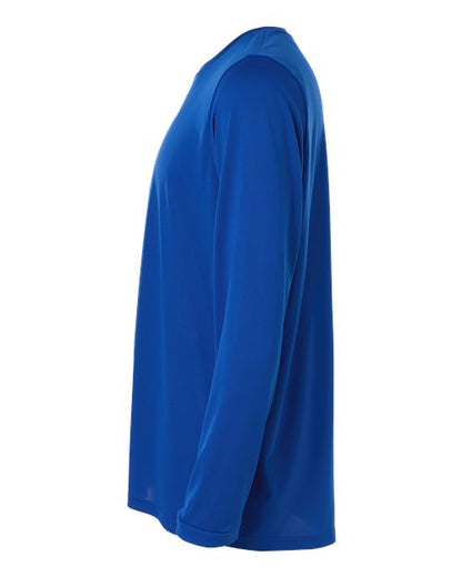 adidas AT104 Men's Pregame Long Sleeve T-Shirt - Team Royal Blue/ White - DirectSide