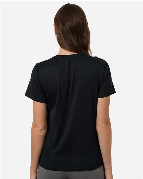 adidas AT102 Women's Pregame T-Shirt - Black/ White - OnModelBack