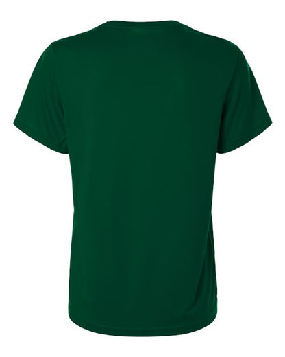 adidas AT102 Women's Pregame T-Shirt - Dark Green/ White - Back