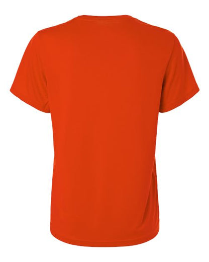 adidas AT102 Women's Pregame T-Shirt - Collegiate Orange/ White - Back