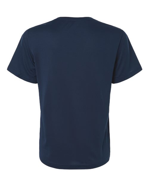 adidas AT102 Women's Pregame T-Shirt - Team Navy Blue/ White - Back