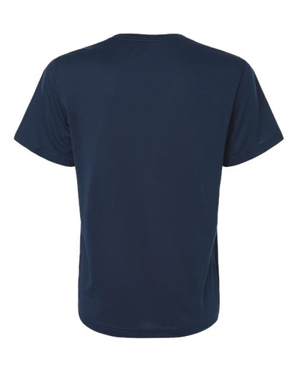 adidas AT102 Women's Pregame T-Shirt - Team Navy Blue/ White - Back