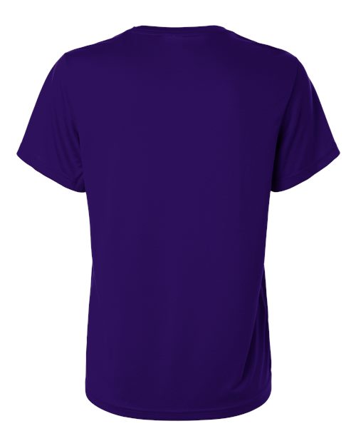 adidas AT102 Women's Pregame T-Shirt - Team Collegiate Purple/ White - Back