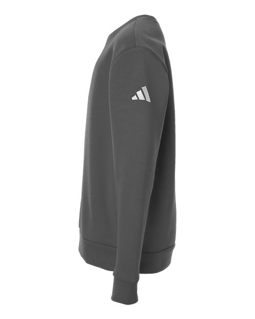 adidas AT202 Youth Fleece Crewneck Sweatshirt - Team Grey Four/ White - DirectSide