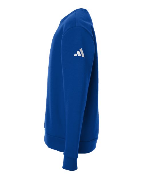 adidas AT202 Youth Fleece Crewneck Sweatshirt - Team Royal Blue/ White - DirectSide