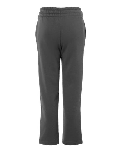 adidas AT217 Youth Fleece Sweatpants - Team Grey Four/ White - Back