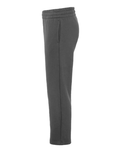 adidas AT217 Youth Fleece Sweatpants - Team Grey Four/ White - DirectSide