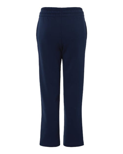 adidas AT217 Youth Fleece Sweatpants - Team Navy Blue/ White - Back