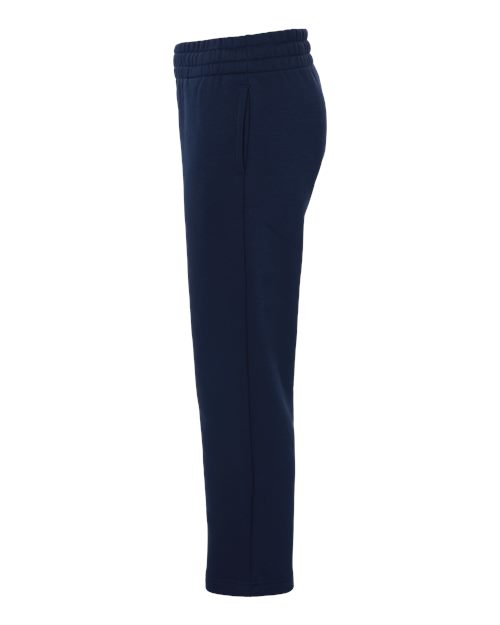adidas AT217 Youth Fleece Sweatpants - Team Navy Blue/ White - DirectSide