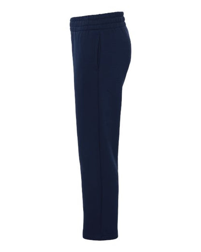 adidas AT217 Youth Fleece Sweatpants - Team Navy Blue/ White - DirectSide