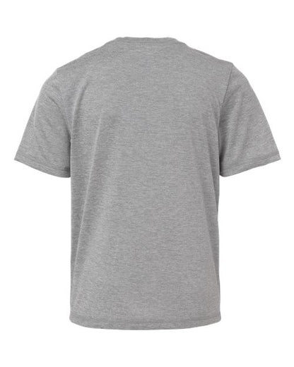 adidas AT103 Youth Pregame T-Shirt - Grey Heathered - Back