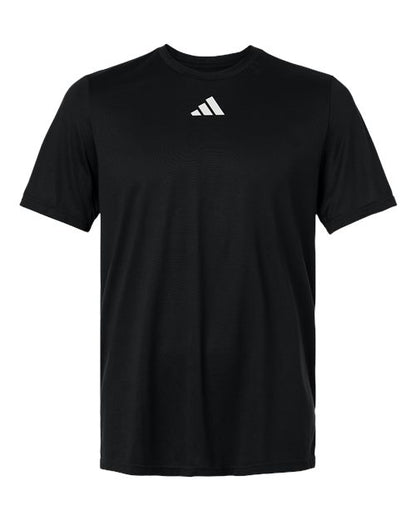 adidas AT101 Men's Pregame T-Shirt - Black/ White - Front