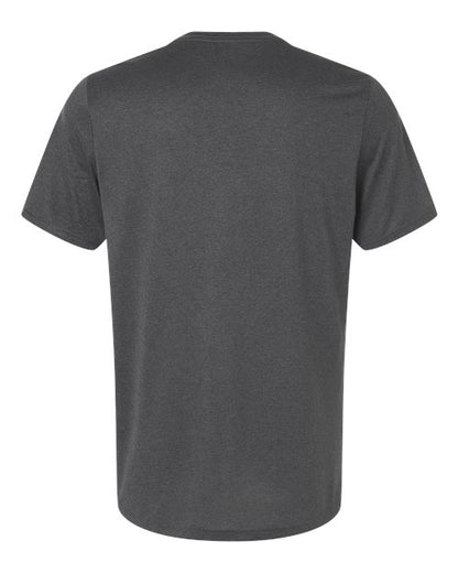 adidas AT101 Men's Pregame T-Shirt - Dark Grey Heather/ White - Back