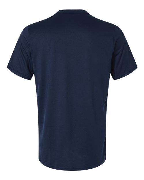 adidas AT101 Men's Pregame T-Shirt - Team Navy Blue/ White - Back
